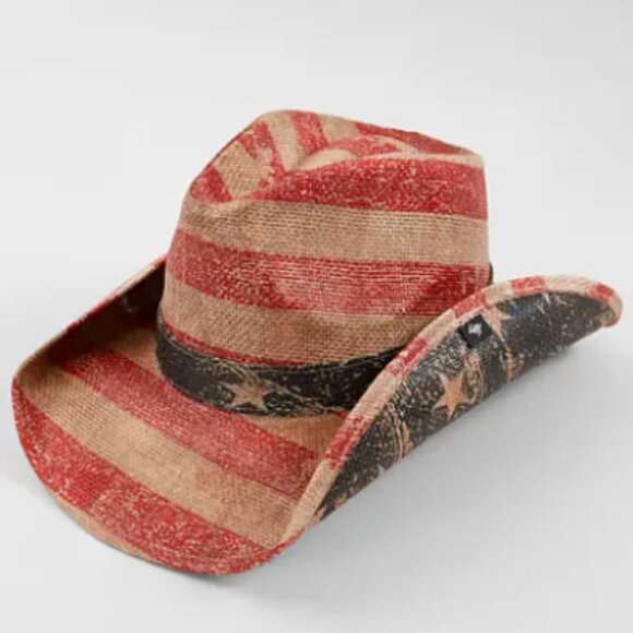 Salute the Spirit: Peter Grimm American Flag Western Hat - Picture 1 of 12
